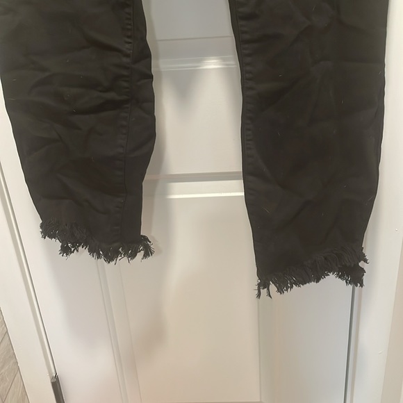 Ms. Cello Black Frayed Bottom Jeans - Picture 3 of 9